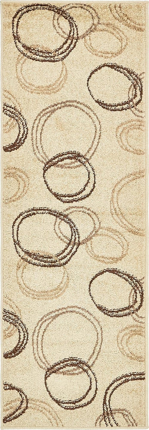 Beige 2' x 6' 1 Autumn Runner Area Rug 100% Polypropylene Durable Jute Backing Living Dining Room Bedroom Office Modern Decor Carpet for Sale at Rug Engine
