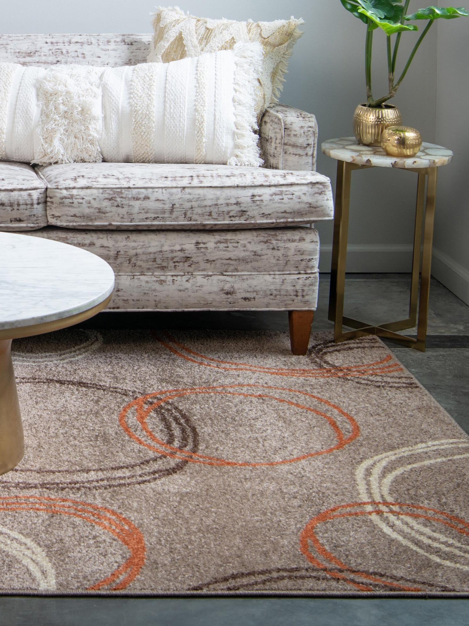 Light Brown 5' 1 x 8' Autumn Rectangle Area Rug 100% Polypropylene Durable Jute Backing Living Dining Room Bedroom Office Modern Decor Carpet for Sale at Rug Engine