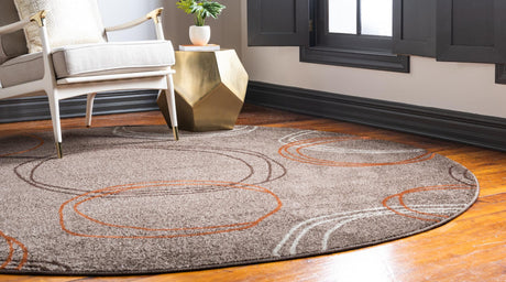 Light Brown 8' x 8' Autumn Round Area Rug 100% Polypropylene Durable Jute Backing Living Dining Room Bedroom Office Modern Decor Carpet for Sale at Rug Engine
