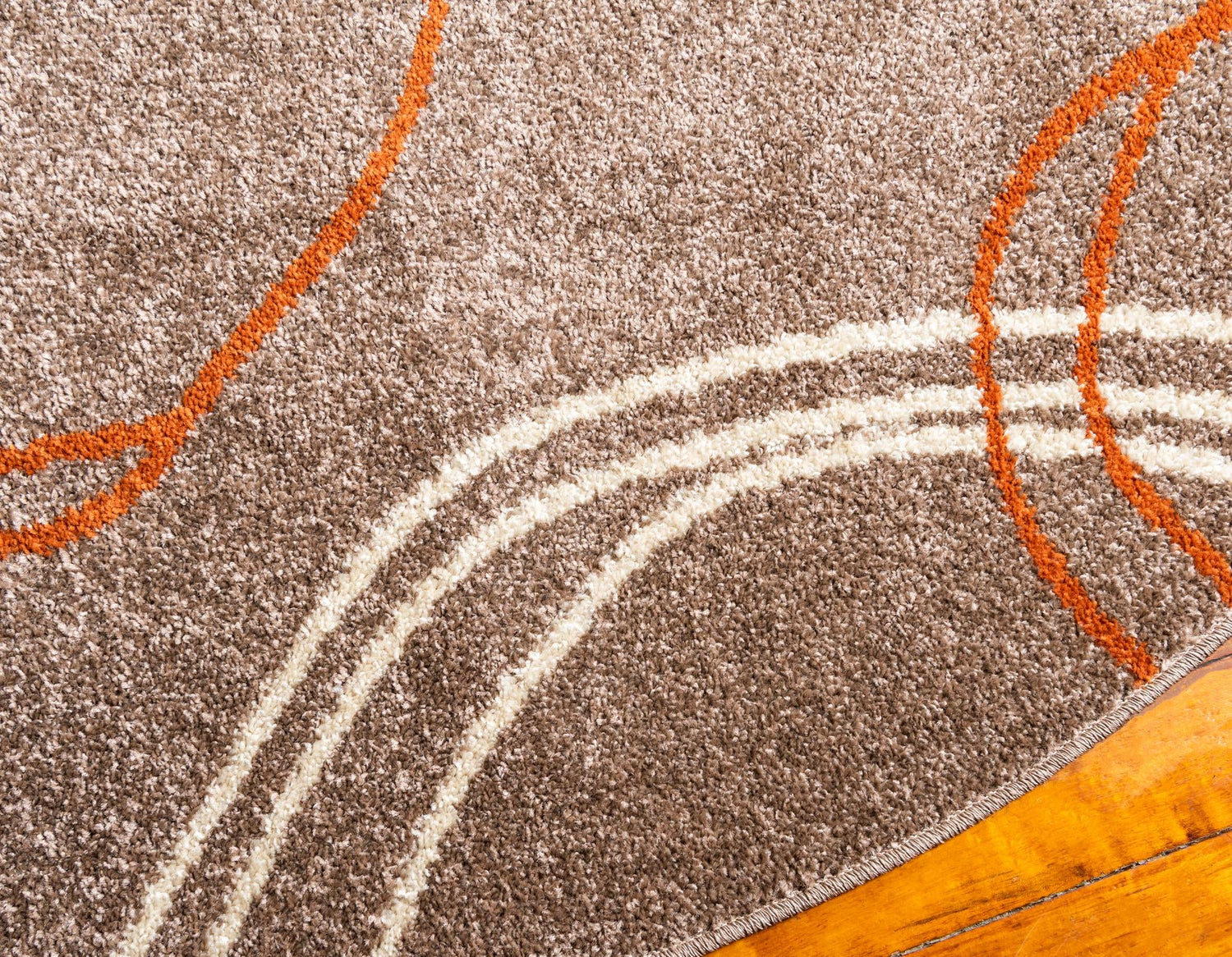 Light Brown 8' x 8' Autumn Round Area Rug 100% Polypropylene Durable Jute Backing Living Dining Room Bedroom Office Modern Decor Carpet for Sale at Rug Engine