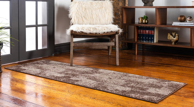 Brown 2' 7 x 10' Autumn Runner Area Rug 100% Polypropylene Durable Jute Backing Living Dining Room Bedroom Office Modern Decor Carpet for Sale at Rug Engine