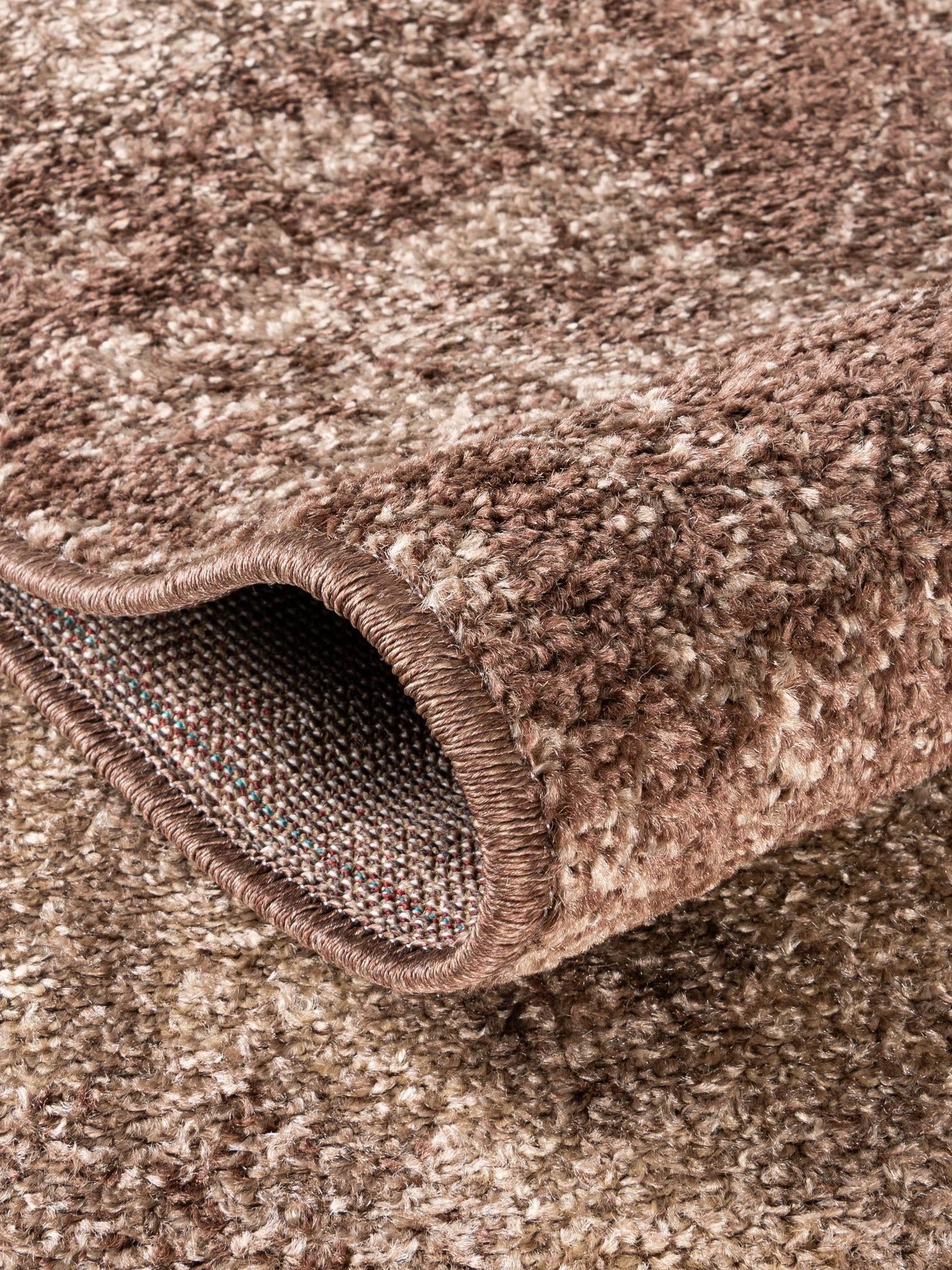 Brown 7' 10 x 7' 10 Autumn Round Area Rug 100% Polypropylene Durable Jute Backing Living Dining Room Bedroom Office Modern Decor Carpet for Sale at Rug Engine