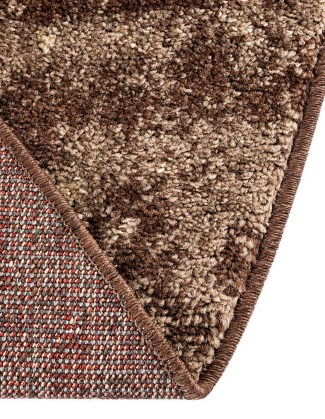 Brown 3' 1 x 3' 1 Autumn Round Area Rug 100% Polypropylene Durable Jute Backing Living Dining Room Bedroom Office Modern Decor Carpet for Sale at Rug Engine