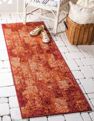 Terracotta 2' 7 x 10' Autumn Runner Area Rug 100% Polypropylene Durable Jute Backing Living Dining Room Bedroom Office Modern Decor Carpet for Sale at Rug Engine