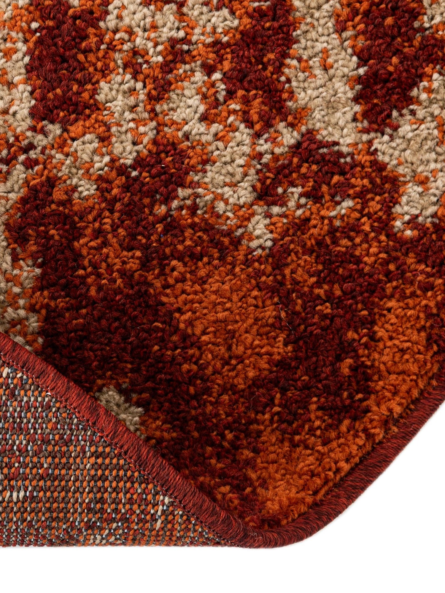 Terracotta 7' 10 x 7' 10 Autumn Round Area Rug 100% Polypropylene Durable Jute Backing Living Dining Room Bedroom Office Modern Decor Carpet for Sale at Rug Engine