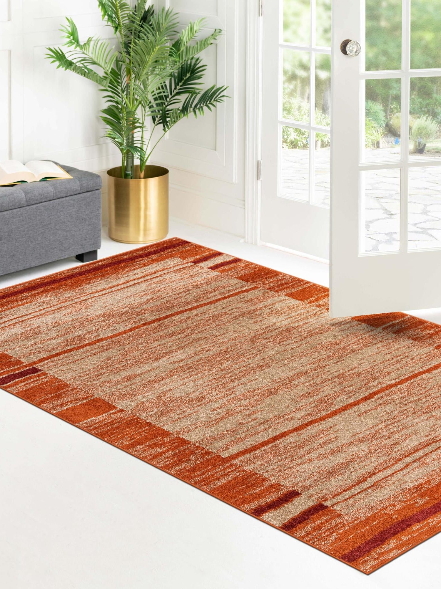 Beige 2' x 3' 1 Autumn Rectangle Area Rug 100% Polypropylene Durable Jute Backing Living Dining Room Bedroom Office Modern Decor Carpet for Sale at Rug Engine