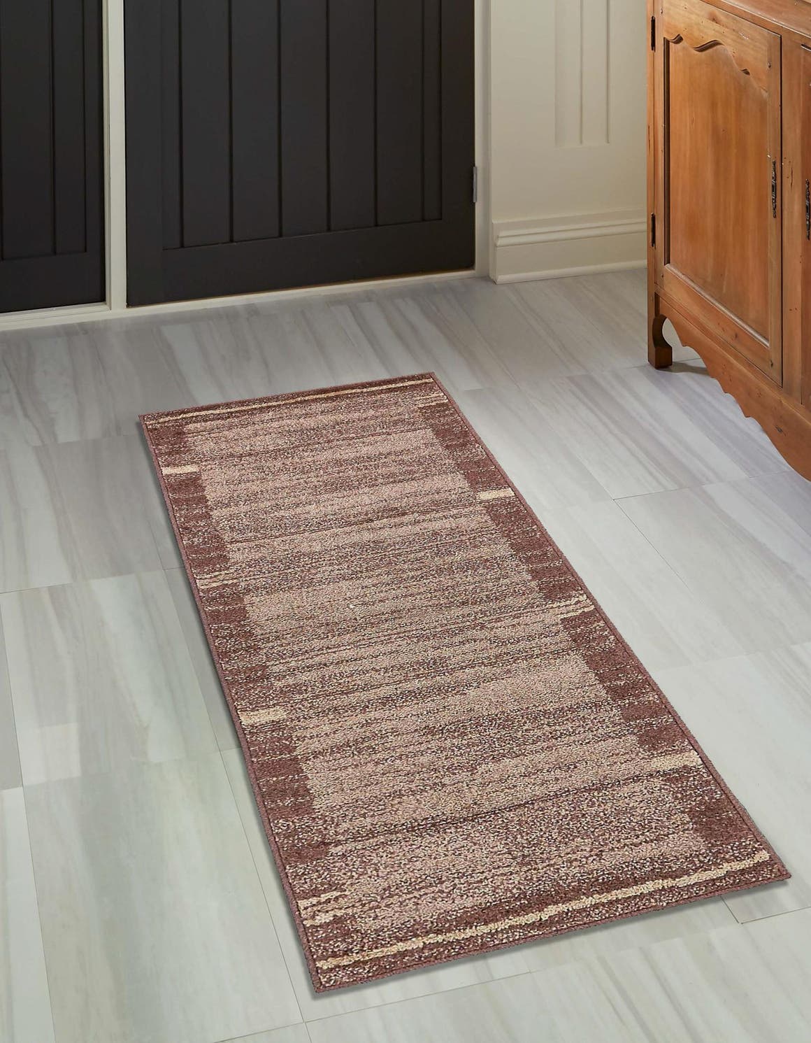 Brown 2' 7 x 10' Autumn Runner Area Rug 100% Polypropylene Durable Jute Backing Living Dining Room Bedroom Office Modern Decor Carpet for Sale at Rug Engine