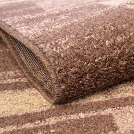 Brown 2' x 6' 1 Autumn Runner Area Rug 100% Polypropylene Durable Jute Backing Living Dining Room Bedroom Office Modern Decor Carpet for Sale at Rug Engine