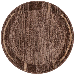 Brown 3' 1 x 3' 1 Autumn Round Area Rug 100% Polypropylene Durable Jute Backing Living Dining Room Bedroom Office Modern Decor Carpet for Sale at Rug Engine