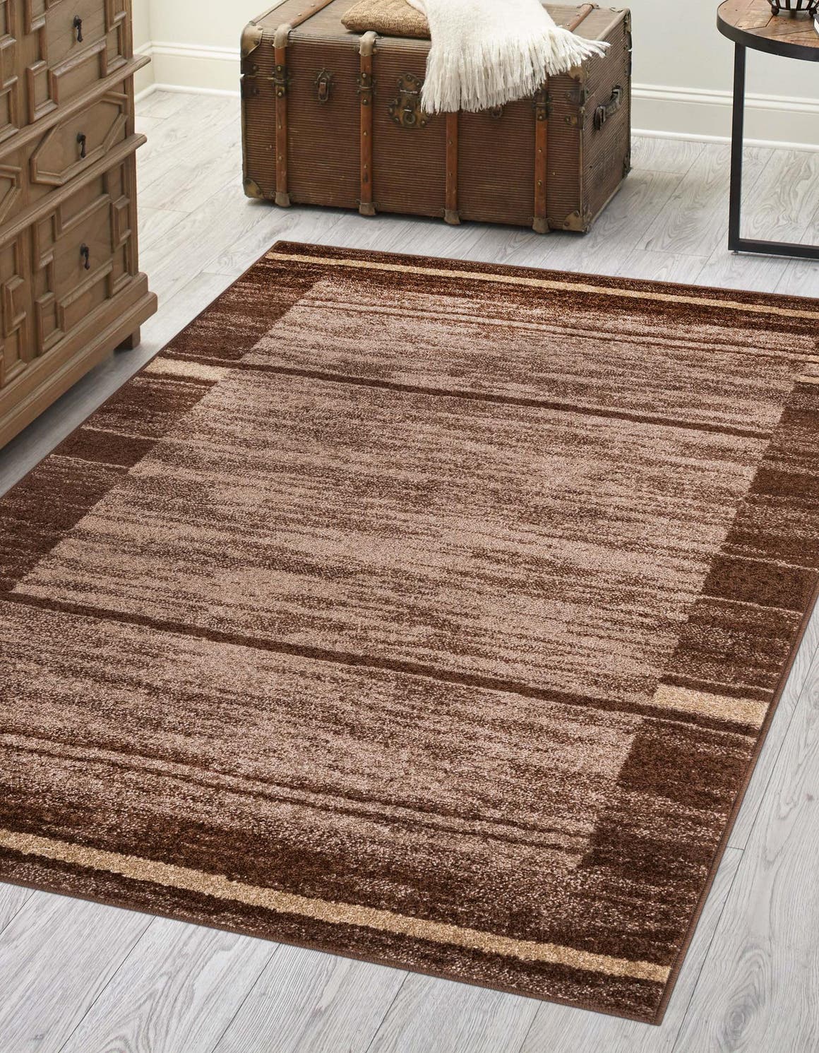 Brown 7' 10 x 10' Autumn Rectangle Area Rug 100% Polypropylene Durable Jute Backing Living Dining Room Bedroom Office Modern Decor Carpet for Sale at Rug Engine