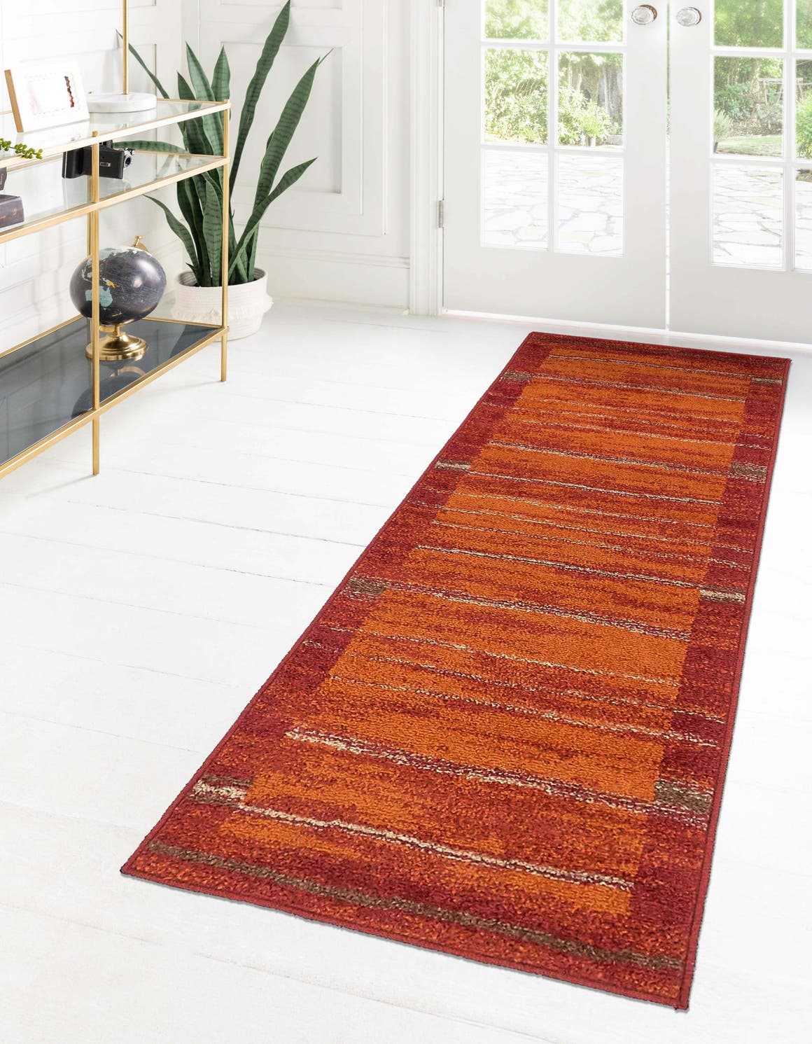 Terracotta 2' 7 x 12' Autumn Runner Area Rug 100% Polypropylene Durable Jute Backing Living Dining Room Bedroom Office Modern Decor Carpet for Sale at Rug Engine