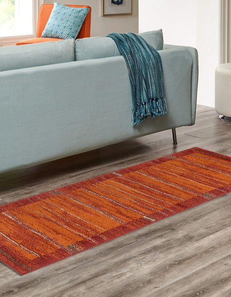 Terracotta 2' 7 x 12' Autumn Runner Area Rug 100% Polypropylene Durable Jute Backing Living Dining Room Bedroom Office Modern Decor Carpet for Sale at Rug Engine