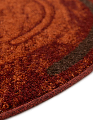 Terracotta 7' 10 x 7' 10 Autumn Round Area Rug 100% Polypropylene Durable Jute Backing Living Dining Room Bedroom Office Modern Decor Carpet for Sale at Rug Engine