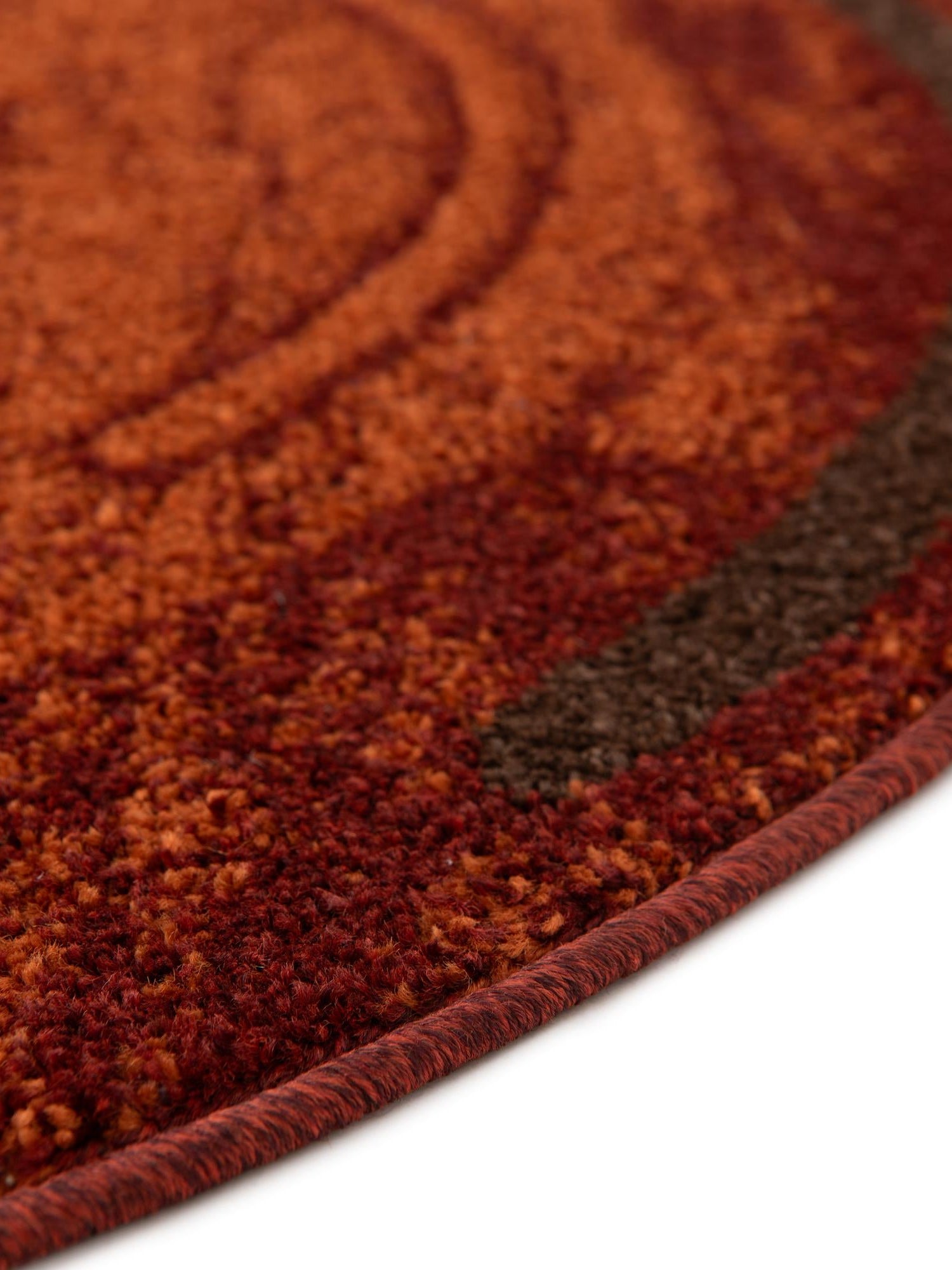 Terracotta 6' 1 x 6' 1 Autumn Round Area Rug 100% Polypropylene Durable Jute Backing Living Dining Room Bedroom Office Modern Decor Carpet for Sale at Rug Engine