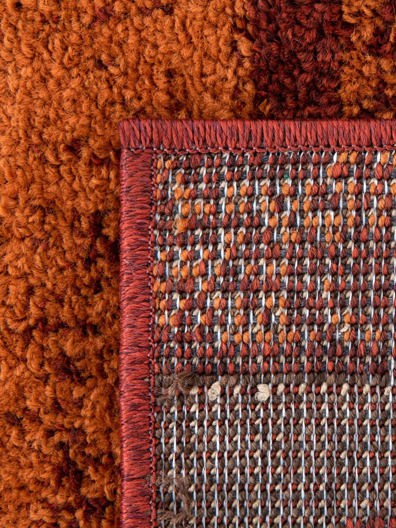 Terracotta 7' 10 x 11' Autumn Rectangle Area Rug 100% Polypropylene Durable Jute Backing Living Dining Room Bedroom Office Modern Decor Carpet for Sale at Rug Engine