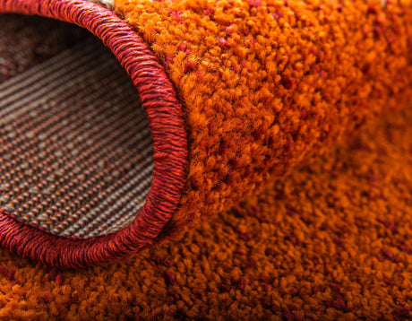 Rust Red 2' x 6' 1 Autumn Runner Area Rug 100% Polypropylene Durable Jute Backing Living Dining Room Bedroom Office Modern Decor Carpet for Sale at Rug Engine