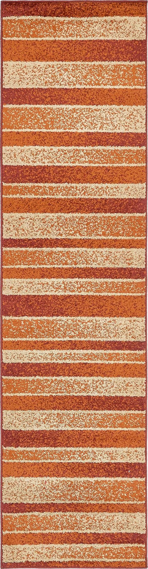 Rust Red 2' 7 x 10' Autumn Runner Area Rug 100% Polypropylene Durable Jute Backing Living Dining Room Bedroom Office Modern Decor Carpet for Sale at Rug Engine