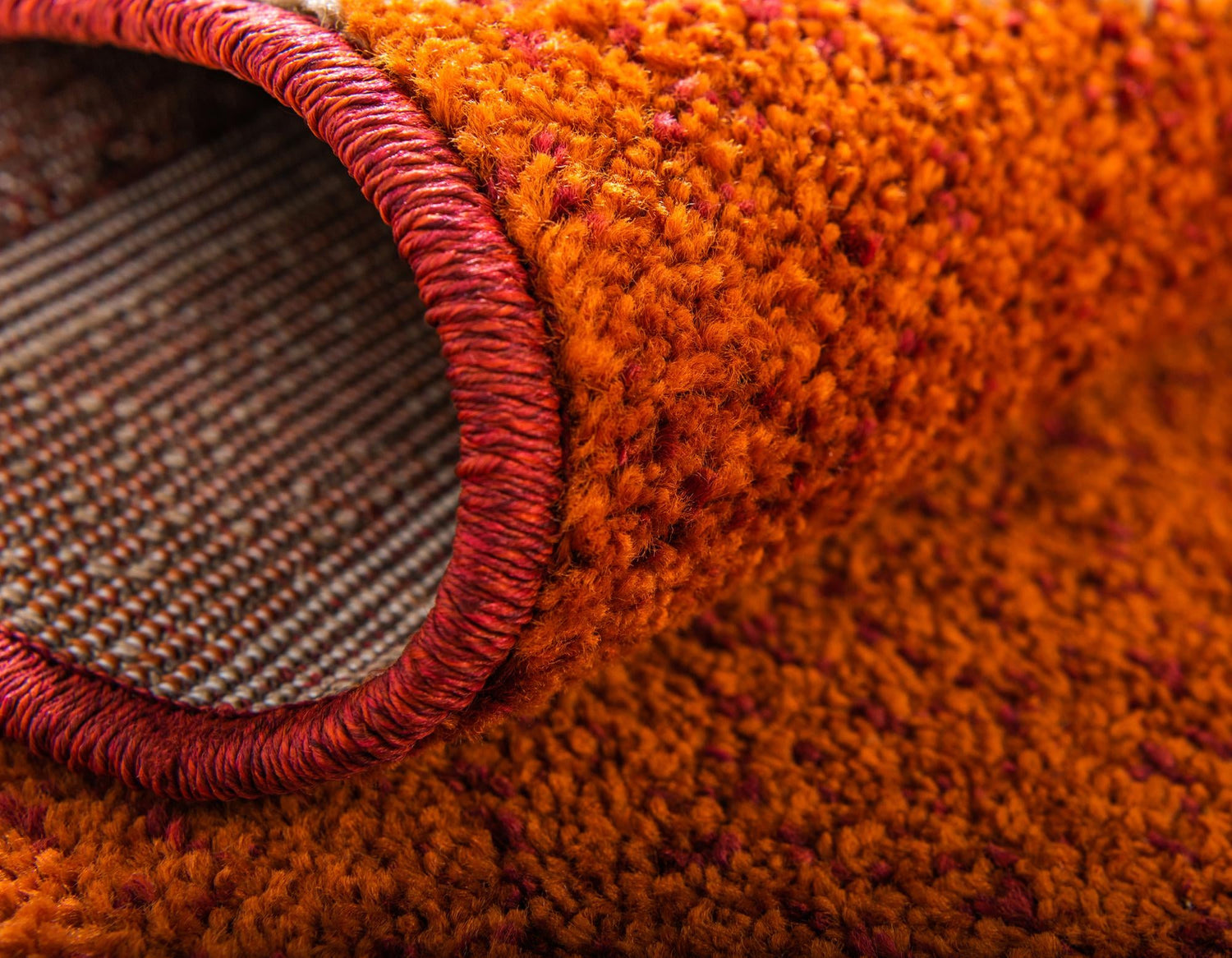 Rust Red 9' x 12' 2 Autumn Rectangle Area Rug 100% Polypropylene Durable Jute Backing Living Dining Room Bedroom Office Modern Decor Carpet for Sale at Rug Engine