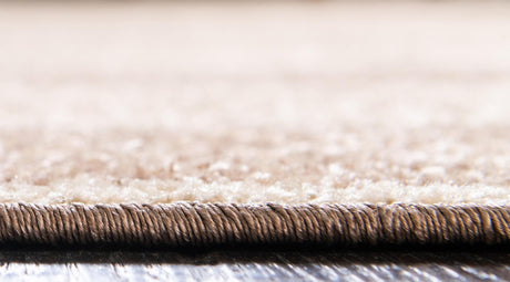 Beige 8' x 8' Autumn Round Area Rug 100% Polypropylene Durable Jute Backing Living Dining Room Bedroom Office Modern Decor Carpet for Sale at Rug Engine