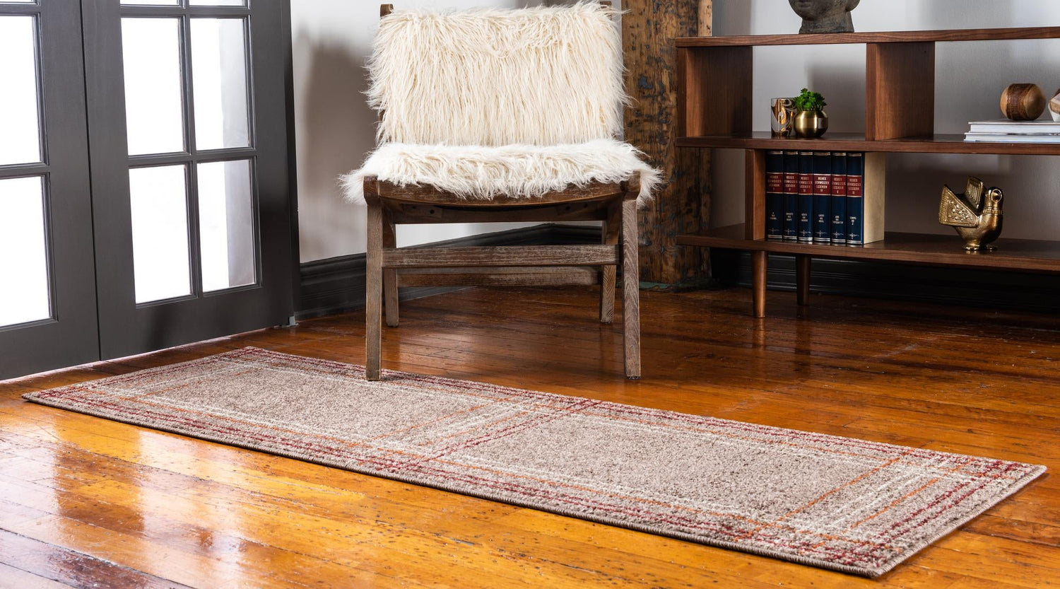 Light Brown 2' x 6' 1 Autumn Runner Area Rug 100% Polypropylene Durable Jute Backing Living Dining Room Bedroom Office Modern Decor Carpet for Sale at Rug Engine