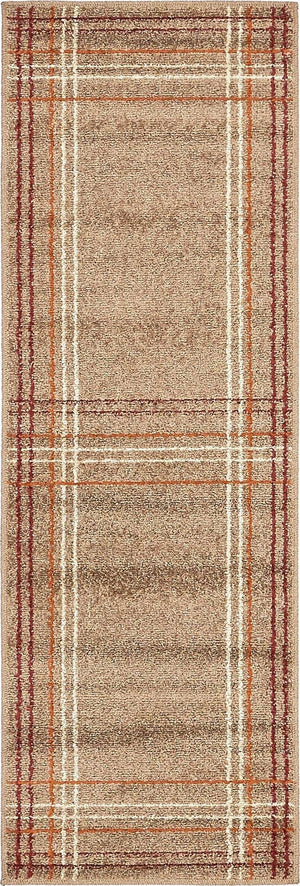 Light Brown 2' x 6' 1 Autumn Runner Area Rug 100% Polypropylene Durable Jute Backing Living Dining Room Bedroom Office Modern Decor Carpet for Sale at Rug Engine