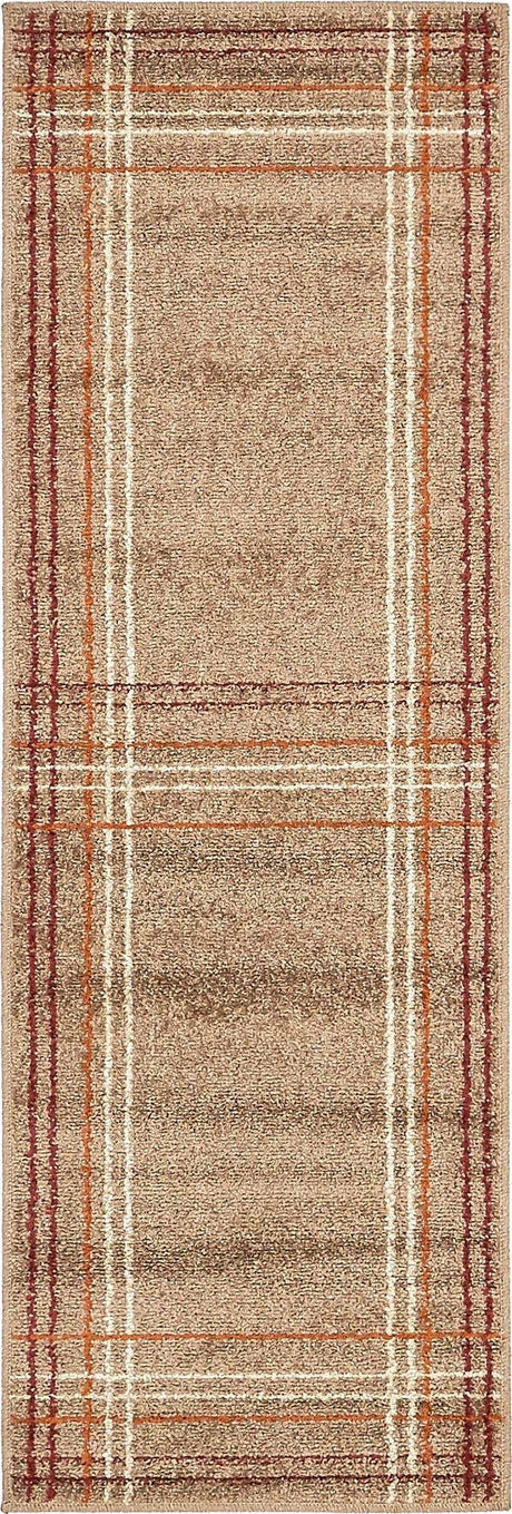 Light Brown 2' x 6' 1 Autumn Runner Area Rug 100% Polypropylene Durable Jute Backing Living Dining Room Bedroom Office Modern Decor Carpet for Sale at Rug Engine
