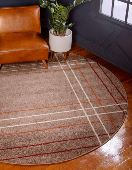 Light Brown 7' 10 x 7' 10 Autumn Round Area Rug 100% Polypropylene Durable Jute Backing Living Dining Room Bedroom Office Modern Decor Carpet for Sale at Rug Engine