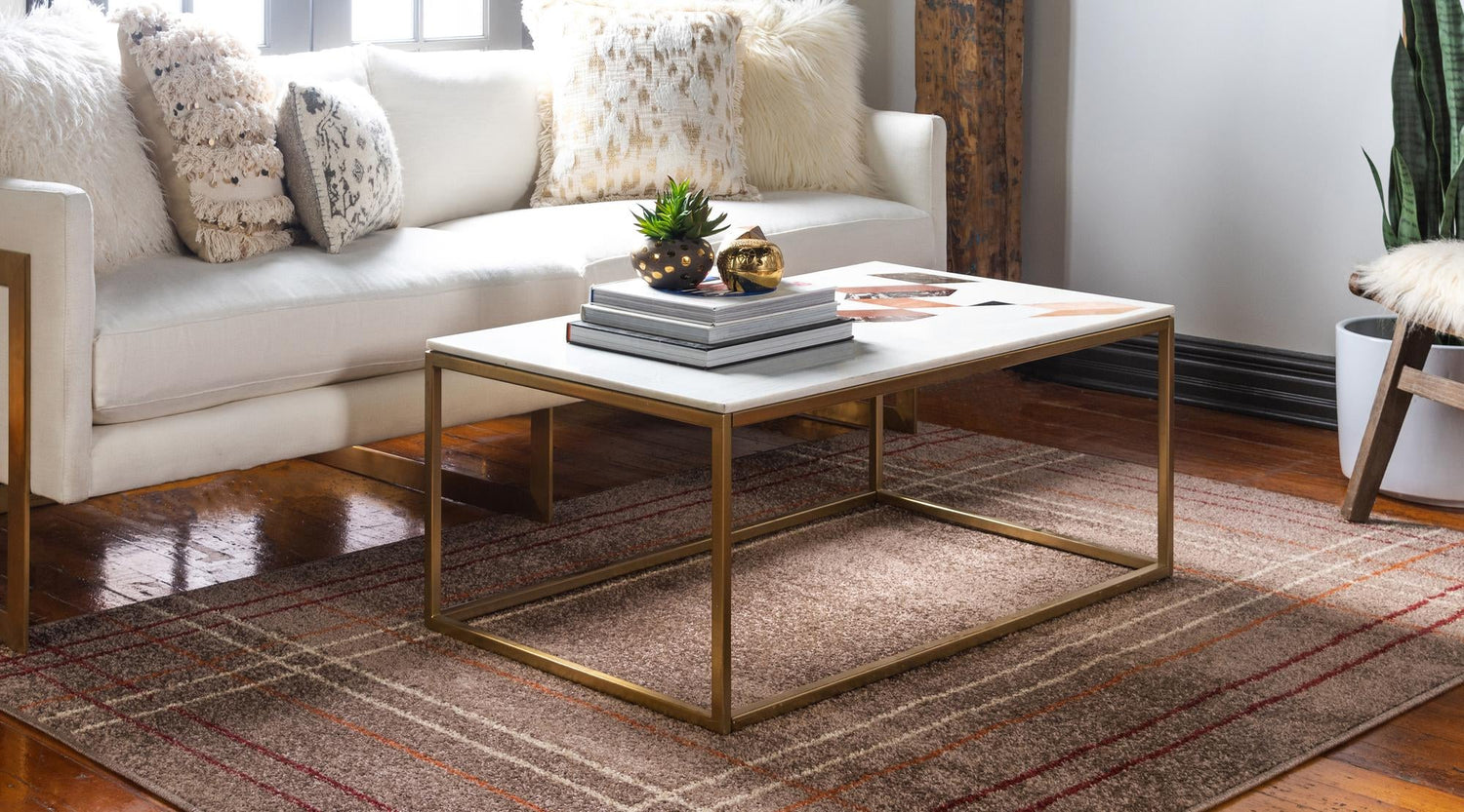 Light Brown 9' x 12' Autumn Rectangle Area Rug 100% Polypropylene Durable Jute Backing Living Dining Room Bedroom Office Modern Decor Carpet for Sale at Rug Engine