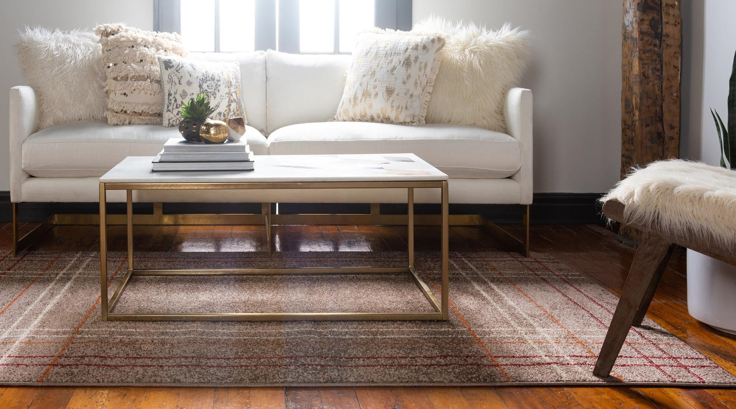 Light Brown 9' x 12' Autumn Rectangle Area Rug 100% Polypropylene Durable Jute Backing Living Dining Room Bedroom Office Modern Decor Carpet for Sale at Rug Engine