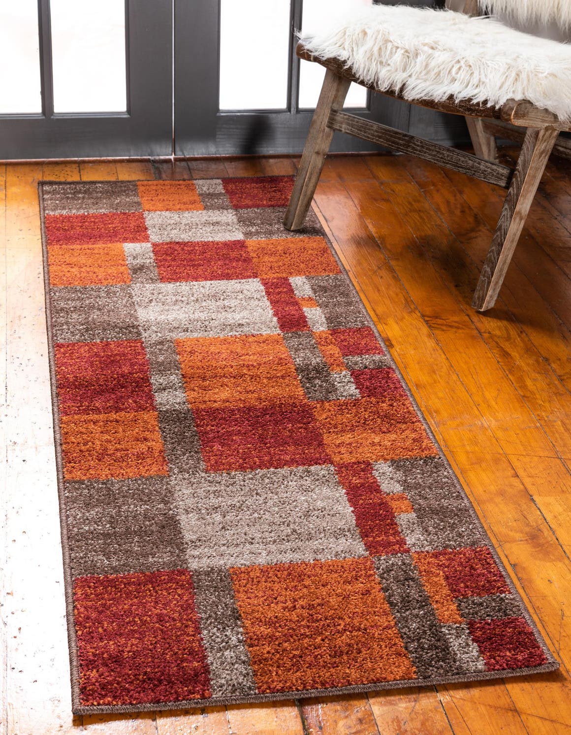 Multicolor 2' 7 x 10' Autumn Runner Area Rug 100% Polypropylene Durable Jute Backing Living Dining Room Bedroom Office Modern Decor Carpet for Sale at Rug Engine