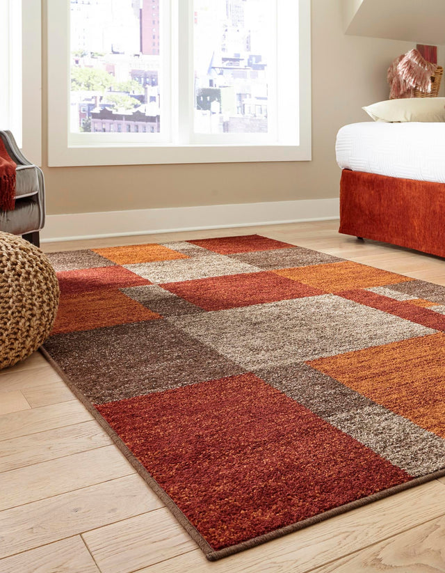 Multicolor 5' 3 x 8' Autumn Rectangle Rug