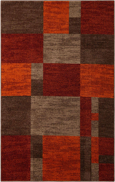 Multicolor 5' 3 x 8' Autumn Rectangle Rug