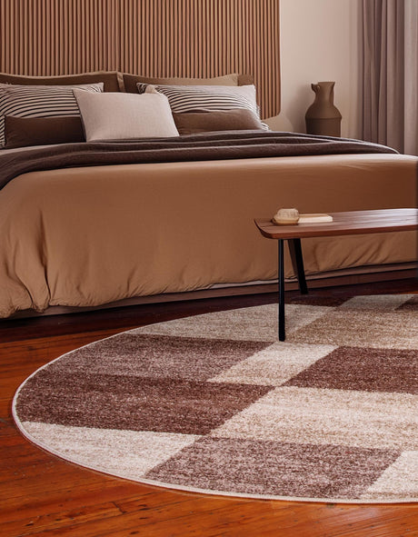 Light Brown 7' 10 x 7' 10 Autumn Round Area Rug 100% Polypropylene Durable Jute Backing Living Dining Room Bedroom Office Modern Decor Carpet for Sale at Rug Engine