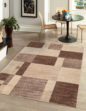 Light Brown 6' 1 x 9' Autumn Rectangle Area Rug 100% Polypropylene Durable Jute Backing Living Dining Room Bedroom Office Modern Decor Carpet for Sale at Rug Engine