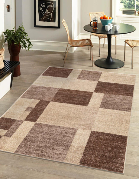 Light Brown 6' 1 x 9' Autumn Rectangle Area Rug 100% Polypropylene Durable Jute Backing Living Dining Room Bedroom Office Modern Decor Carpet for Sale at Rug Engine