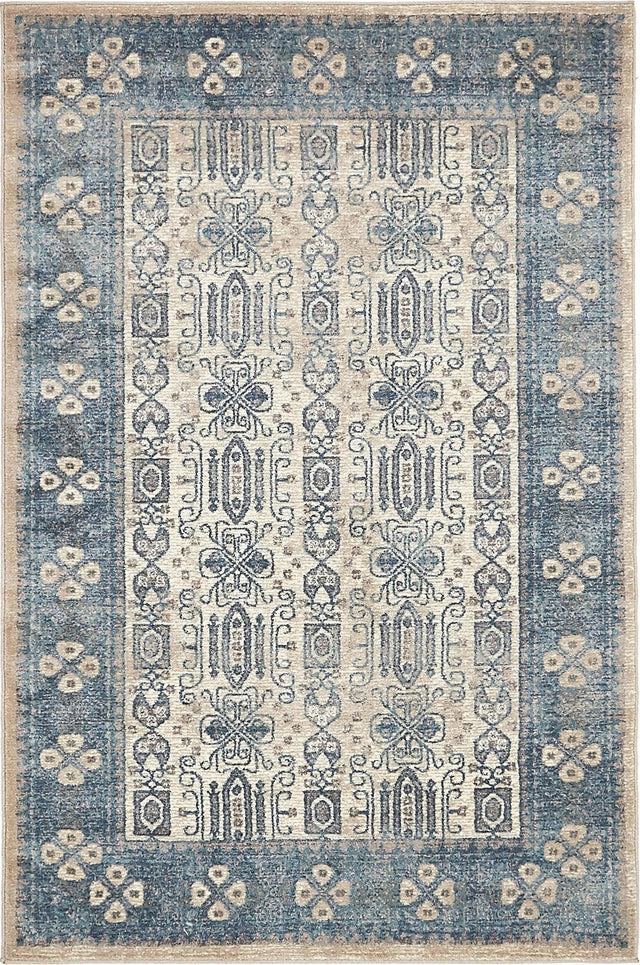Beige 4' 1 x 6' 1 Salzburg Rectangle Area Rug