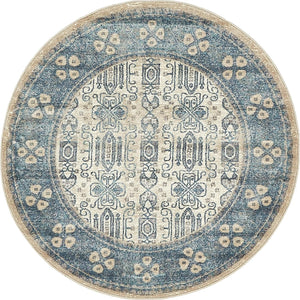 Beige 4' 1 x 4' 1 Salzburg Round Area Rug