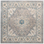 Gray 5' x 5' Salzburg Square Area Rug Stain Resistant Easy Clean Traditional Classic Design Durable Carpet for Affordable Interior Home Decorating for Sale at Rug Engine