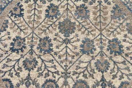 Cream 4' 1 x 4' 1 Salzburg Round Area Rug