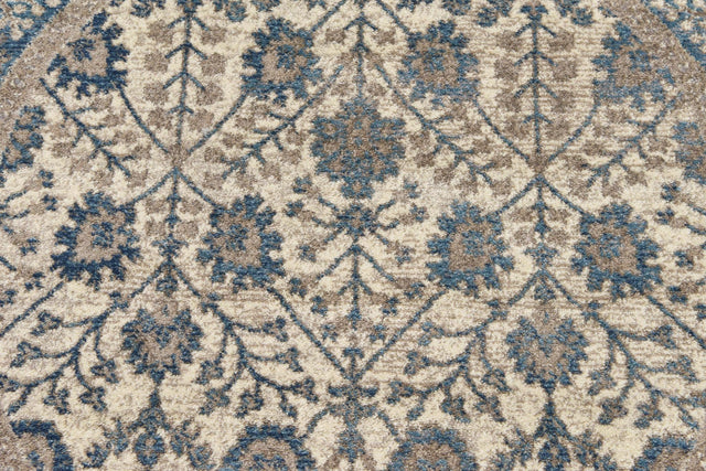 Cream 4' 1 x 4' 1 Salzburg Round Area Rug