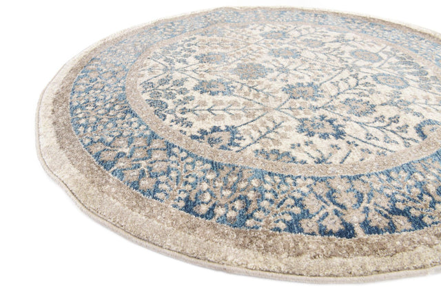 Cream 4' 1 x 4' 1 Salzburg Round Area Rug