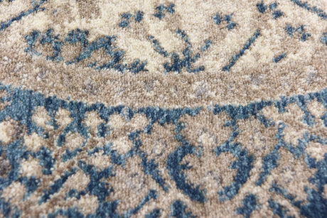 Cream 4' 1 x 4' 1 Salzburg Round Area Rug