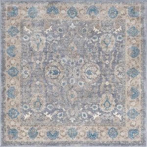 Gray 5' 1 x 5' 1 Salzburg Square Area Rug