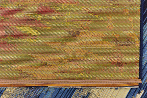 Blue 6' 1 x 6' 1 Outdoor Modern Square Area Rug Weather Resistant for Patio, Deck, Terrace, Balcony, Porch