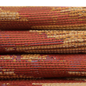Red 2' 7 x 5' 3 Outdoor Modern Runner Area Rug Weather Resistant for Patio, Deck, Terrace, Balcony, Porch 100% Polypropylene Modern Outside Carpet for Sale at Rug Engine