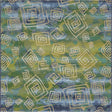 Blue 6' 1 x 6' 1 Outdoor Modern Square Rug