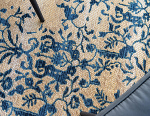 Beige 2' x 6' 1 Outdoor Botanical Runner Rug