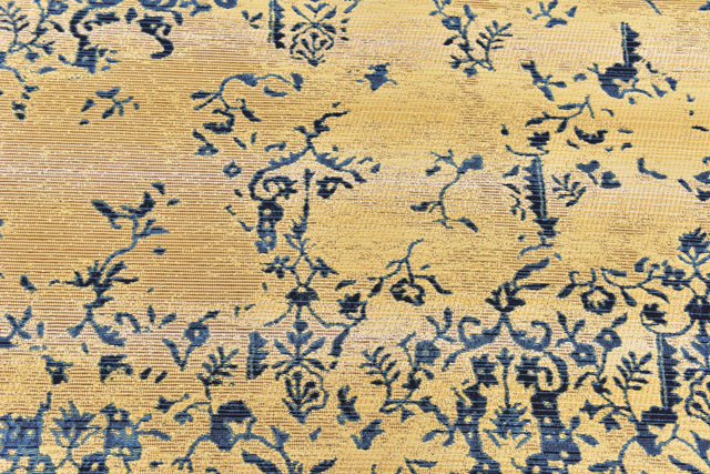 Beige 8' x 8' Outdoor Botanical Round Rug