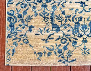 Beige 10' x 12' 2 Outdoor Botanical Rectangle Rug