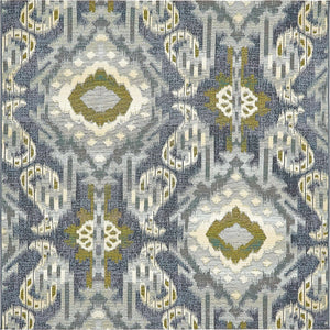 Blue 6' 1 x 6' 1 Outdoor Modern Square Rug